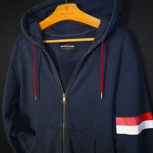 American Giant × Samuel Adams Heavyweight Limited Hoodie – Navy, M, Made in USA